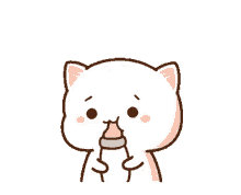 milk cat animated cute mochi mochi peach cat