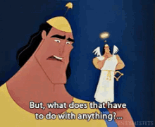 emperors new groove kronk what does that have to do with anything hes got a point does not make sense