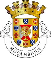 a coat of arms for moçambique with a globe and crosses on it