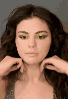 Selena Gomez Fix Hair GIF - Selena Gomez Fix Hair Fixing Hair GIFs