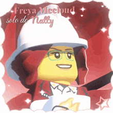 a lego character with the name freya mcccloud solo de natty