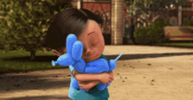 gru pops balloon on Make a GIF