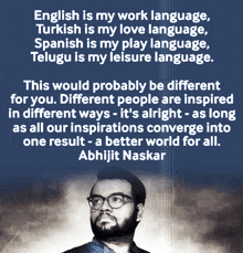 abhijit naskar naskar polyglot poet multiculturalism acceptance
