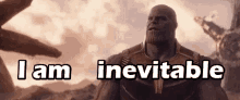 I Am Inevitable Thanos GIF - I Am Inevitable Thanos Snap GIFs