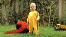 Baby Fight GIF - Baby Fight Bruce Lee Baby GIFs