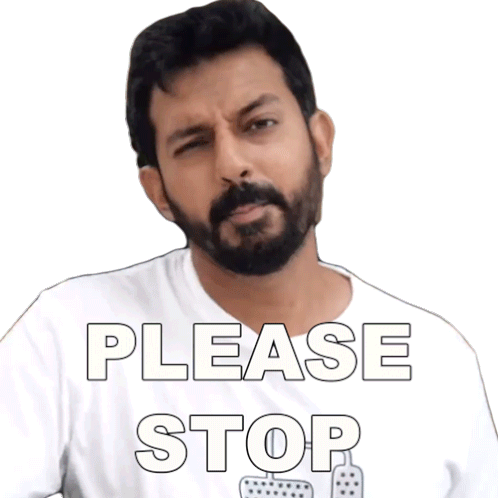 Please Stop Faisal Khan Sticker - Please Stop Faisal Khan Fasbeam Stickers