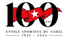 a logo for etoile sportive du sahel that says 100 years
