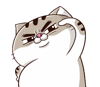 Ami Fat Cat Sticker - Ami Fat Cat Salute Stickers
