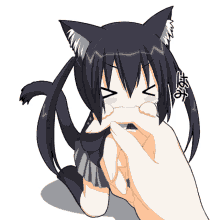 cute anime azusa nakano k on cat ears