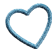 Blue Heart Sticker - Blue Heart Glitter Stickers