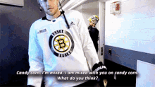 Boston Bruins David Pastrnak GIF - Boston Bruins David Pastrnak Candy Corn GIFs