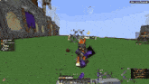 a screenshot of a video game called minecraft shows a fox holding a sword