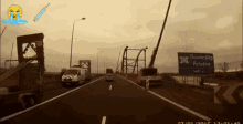 a sign on the side of a highway says gorzow wp