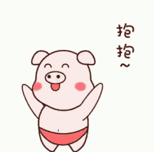 Hug Pig GIF - Hug Pig Cute GIFs