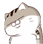 Ami Fat Cat Sleepy Sticker