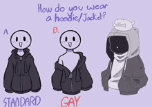 how do you wear a hoodie / jacket ?
