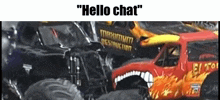 Hello Chat Monster Jam GIF - Hello Chat Monster Jam GIFs