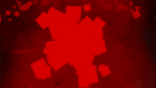 a red background with a lot of squares in the middle