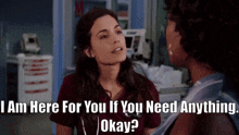 Chicago Med Natalie Manning GIF - Chicago Med Natalie Manning I Am Here For You If You Need Anything Okay GIFs