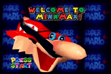 Welcome To Minnmax Mario Head Minnmax GIF - Welcome To Minnmax Minnmax Mario Head Minnmax GIFs