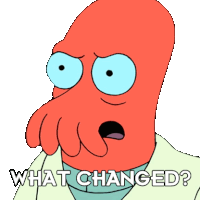 What Changed Zoidberg Sticker - What Changed Zoidberg Billy West Stickers