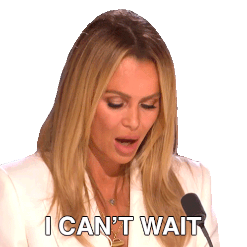I Can'T Wait Amanda Holden Sticker - I Can'T Wait Amanda Holden Britain'S Got Talent Stickers