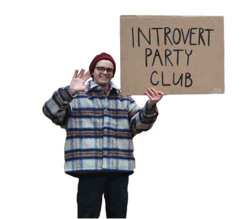 Introvert Party Sticker - Introvert Party Rodan Stickers