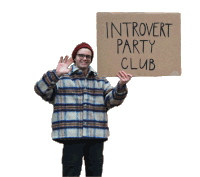 Introvert Party Sticker
