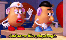 Toy Story Mrs Potato Head GIF - Toy Story Mrs Potato Head And Some Blue Playdough GIFs
