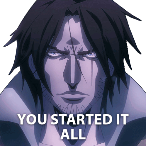 You Started It All Trevor Belmont Sticker - You Started It All Trevor Belmont Richard Armitage Stickers