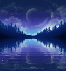 moon lake gif pleiadianstarseed