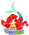 The Little Mermaid Ariel Sticker - The Little Mermaid Ariel Pixel Stickers