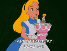 Alice In Wonderland Birthday GIF - Alice In Wonderland Birthday Candles GIFs