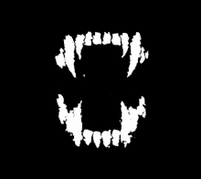 a black background with a white logo that says vampire on it