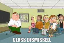Family Guy Peter Griffin GIF - Family Guy Peter Griffin Class Dismissed GIFs