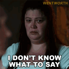 I Dont Know What To Say Sue Jenkins GIF - I Dont Know What To Say Sue Jenkins Wentworth GIFs