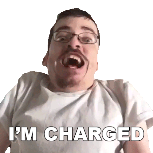 I'M Charged Ricky Berwick Sticker - I'M Charged Ricky Berwick I'M Energised Stickers
