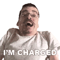 I'M Charged Ricky Berwick Sticker - I'M Charged Ricky Berwick I'M Energised Stickers