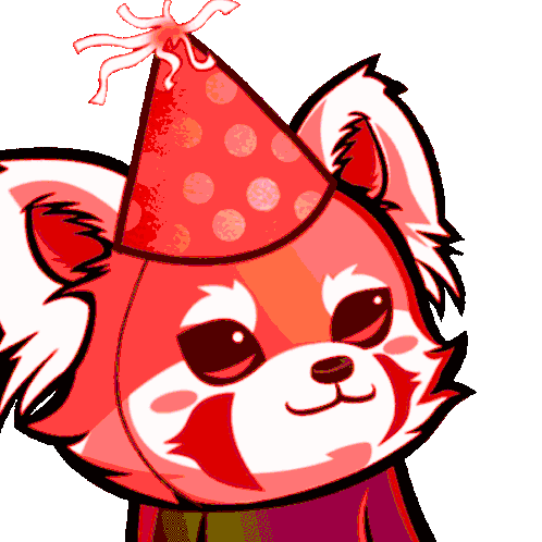 Party Rps Party Red Panda Sticker - Party Rps Party Red Panda Red Panda Squad Stickers