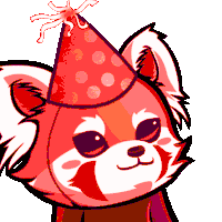 Party Rps Party Red Panda Sticker