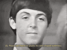 Paul Mccartney Um No GIF - Paul Mccartney Um No Aw Come On GIFs