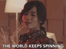 The World Keeps Spinning Audrey Tapiheru GIF - The World Keeps Spinning Audrey Tapiheru Daisy GIFs