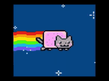 Nyan Cat Flying GIF - Nyan Cat Flying Cute GIFs