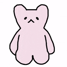 bear cute emotion pink polite