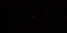 a red square with a black background is glowing