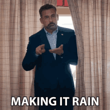 Making It Rain Steve Carell GIF - Making It Rain Steve Carell Gary Zimmer GIFs
