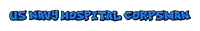 a logo for us navy hospital corpsman in blue letters