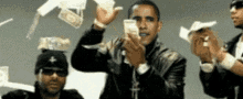 Make It Rain Cash GIF - Make It Rain Cash Obama GIFs