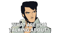 What Are You Talking About Agent Elvis Presley Sticker - What Are You Talking About Agent Elvis Presley Matthew Mcconaughey Stickers