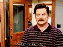 Ron Swanson Hell GIF - Ron Swanson Hell Nightmare GIFs